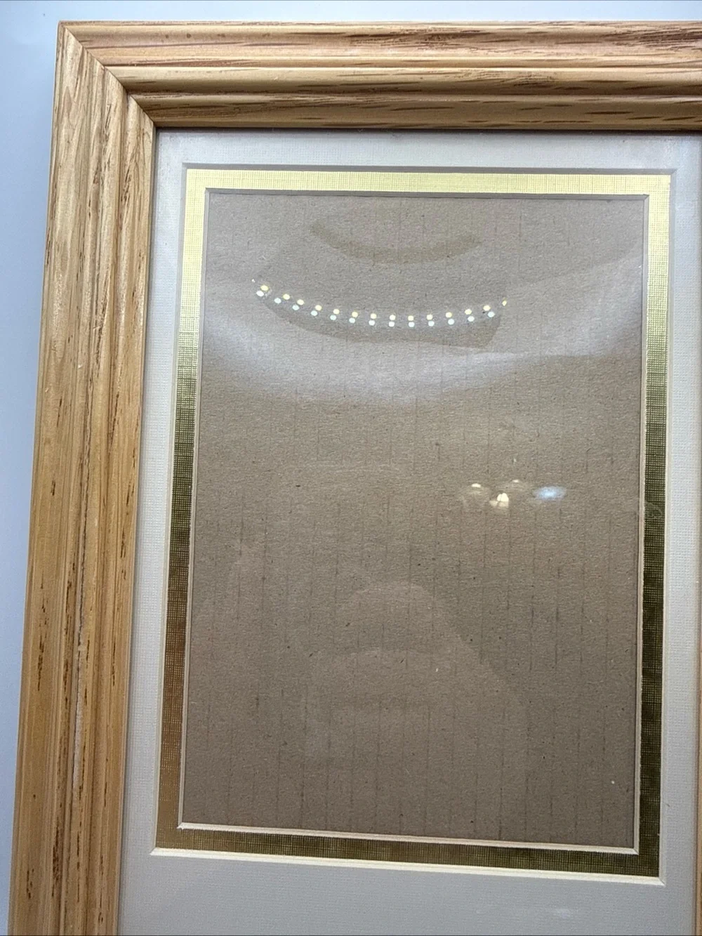 Vintage Grandmacore Brown Wood 8X13